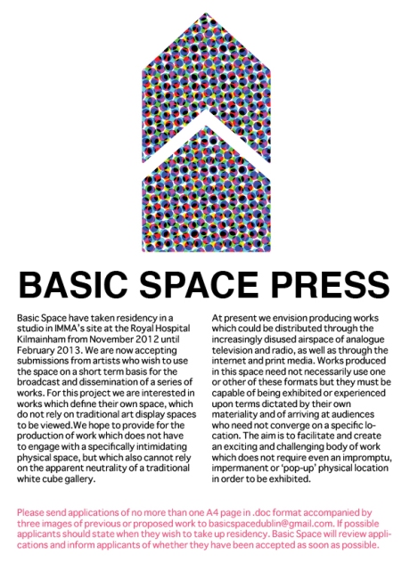 BASIC SPACE PRESS OPEN CALL